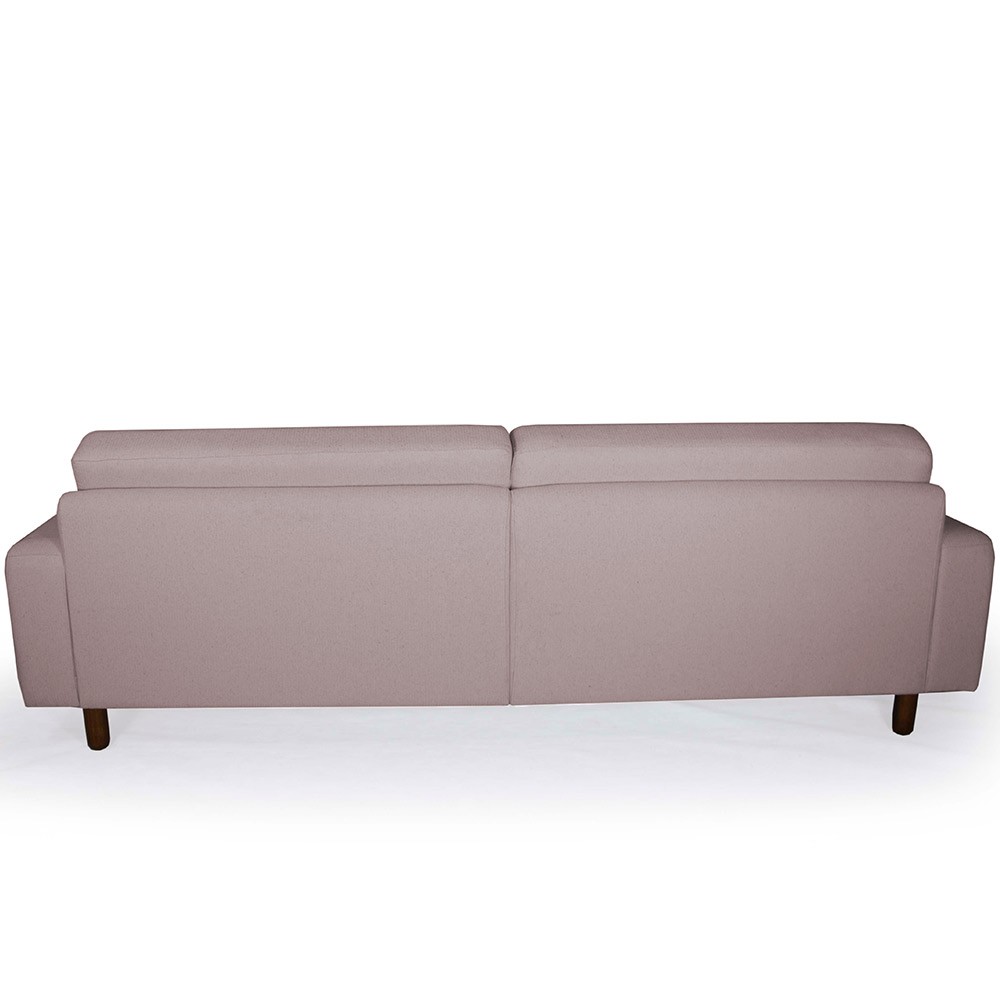 Sofá 02 Lugares Para Sala de Estar Marvin 150 cm D02 Veludo Rosê C-305 - Lyam Decor