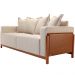 Sofá 03 Lugares Para Sala De Estar 178 cm Khali B04 Linho Bege Couríssimo Whisky - Lyam