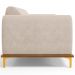 Sofá 03 Lugares Para Sala de Estar Kiev 210 cm D02 Veludo Bege C-309 - Lyam Decor