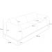 Sofá 03 Lugares Para Sala de Estar Kiev 210 cm D02 Veludo Cinza C-317 - Lyam Decor