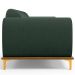 Sofá 03 Lugares Para Sala de Estar Kiev 230 cm D02 Linho Verde Musgo C-117 - Lyam Decor
