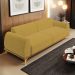 Sofá 03 Lugares Para Sala de Estar Kiev 230 cm D02 Veludo Mostarda C-260 - Lyam Decor