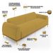 Sofá 03 Lugares Para Sala de Estar Kiev 230 cm D02 Veludo Mostarda C-260 - Lyam Decor