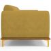 Sofá 03 Lugares Para Sala de Estar Kiev 230 cm D02 Veludo Mostarda C-260 - Lyam Decor