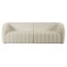 Sofá 04 Lugares Para Sala De Estar 252 cm Lazio M03 Bouclê Bege Claro - Lyam Decor