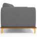 Sofá 04 Lugares Para Sala de Estar Kiev 260 cm D02 Veludo Cinza C-317 - Lyam Decor