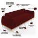 Sofá 04 Lugares Para Sala de Estar Kiev 260 cm D02 Veludo Marsala C-278 - Lyam Decor