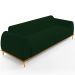 Sofá 04 Lugares Para Sala de Estar Kiev 260 cm D02 Veludo Verde Musgo C-303 - Lyam Decor