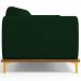 Sofá 04 Lugares Para Sala de Estar Kiev 260 cm D02 Veludo Verde Musgo C-303 - Lyam Decor