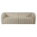 Sofá 05 Lugares Para Sala De Estar 332 cm Lazio M03 Bouclê Bege - Lyam Decor