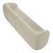 Sofá 05 Lugares Para Sala De Estar 332 cm Lazio M03 Bouclê Bege Claro - Lyam Decor