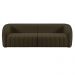Sofá 05 Lugares Para Sala De Estar 332 cm Lazio M03 Veludo Marrom - Lyam Decor