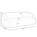 Sofá 2 Lugares Curvo Orgânico Para Sala Living 150cm Barolo L06 Bouclê Terracota - Lyam Decor