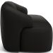 Sofá 2 Lugares Curvo Orgânico Para Sala Living 150cm Barolo L06 Couríssimo Preto - Lyam Decor