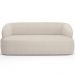 Sofá 2 Lugares Curvo Orgânico Para Sala Living 150cm Barolo L06 Linho Bege - Lyam Decor