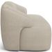 Sofá 2 Lugares Curvo Orgânico Para Sala Living 150cm Barolo L06 Linho Bege Escuro - Lyam Decor