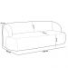 Sofá 2 Lugares Curvo Orgânico Para Sala Living 150cm Barolo L06 Linho Cru - Lyam Decor