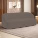 Sofá 2 Lugares Curvo Orgânico Para Sala Living 150cm Barolo L06 Veludo Marrom - Lyam Decor