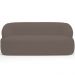 Sofá 2 Lugares Curvo Orgânico Para Sala Living 150cm Barolo L06 Veludo Marrom - Lyam Decor