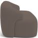 Sofá 2 Lugares Curvo Orgânico Para Sala Living 150cm Barolo L06 Veludo Marrom - Lyam Decor