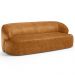 Sofá 2 Lugares Orgânico Para Sala Living 150cm Barolo L06 Couríssimo Whisky- Lyam Decor