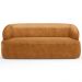Sofá 2 Lugares Orgânico Para Sala Living 150cm Barolo L06 Couríssimo Whisky- Lyam Decor