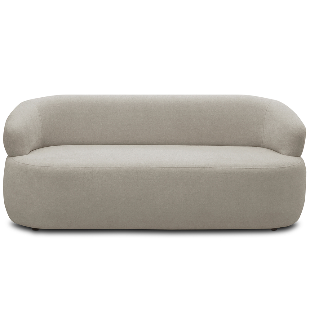 Sofá 2 Lugares Orgânico Sala de Estar Living 140cm Carmen F04 Bouclê Bege - Lyam Decor