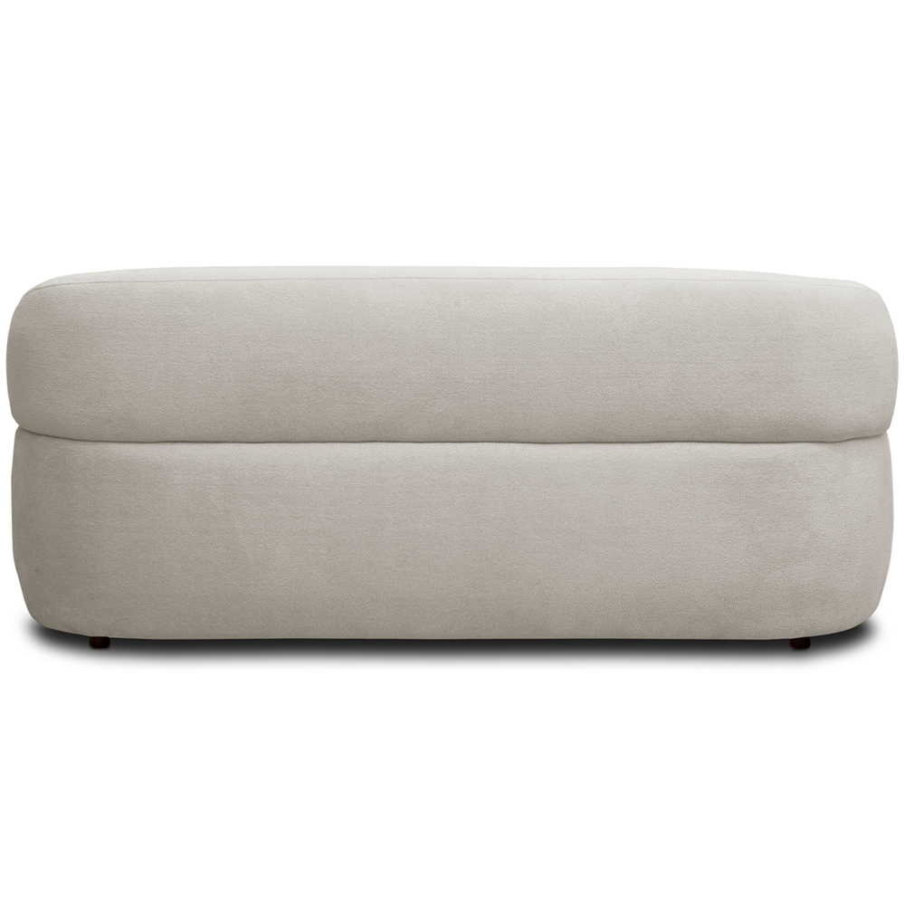 Sofá 2 Lugares Orgânico Sala de Estar Living 140cm Carmen F04 Bouclê Bege - Lyam Decor