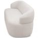 Sofá 2 Lugares Orgânico Sala de Estar Living 140cm Carmen F04 Bouclê Off White - Lyam Decor