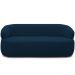 Sofá 2 Lugares Orgânico Sala de Estar Living 140cm Carmen F04 Veludo Azul - Lyam Decor