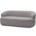 Sofá 2 Lugares Orgânico Sala de Estar Living 140cm Carmen F04 Veludo Cinza - Lyam Decor