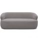 Sofá 2 Lugares Orgânico Sala de Estar Living 140cm Carmen F04 Veludo Cinza - Lyam Decor