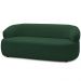Sofá 2 Lugares Orgânico Sala de Estar Living 140cm Carmen F04 Veludo Verde - Lyam Decor