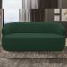 Sofá 2 Lugares Orgânico Sala de Estar Living 140cm Carmen F04 Veludo Verde - Lyam Decor