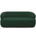 Sofá 2 Lugares Orgânico Sala de Estar Living 140cm Carmen F04 Veludo Verde - Lyam Decor