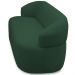 Sofá 2 Lugares Orgânico Sala de Estar Living 140cm Carmen F04 Veludo Verde - Lyam Decor