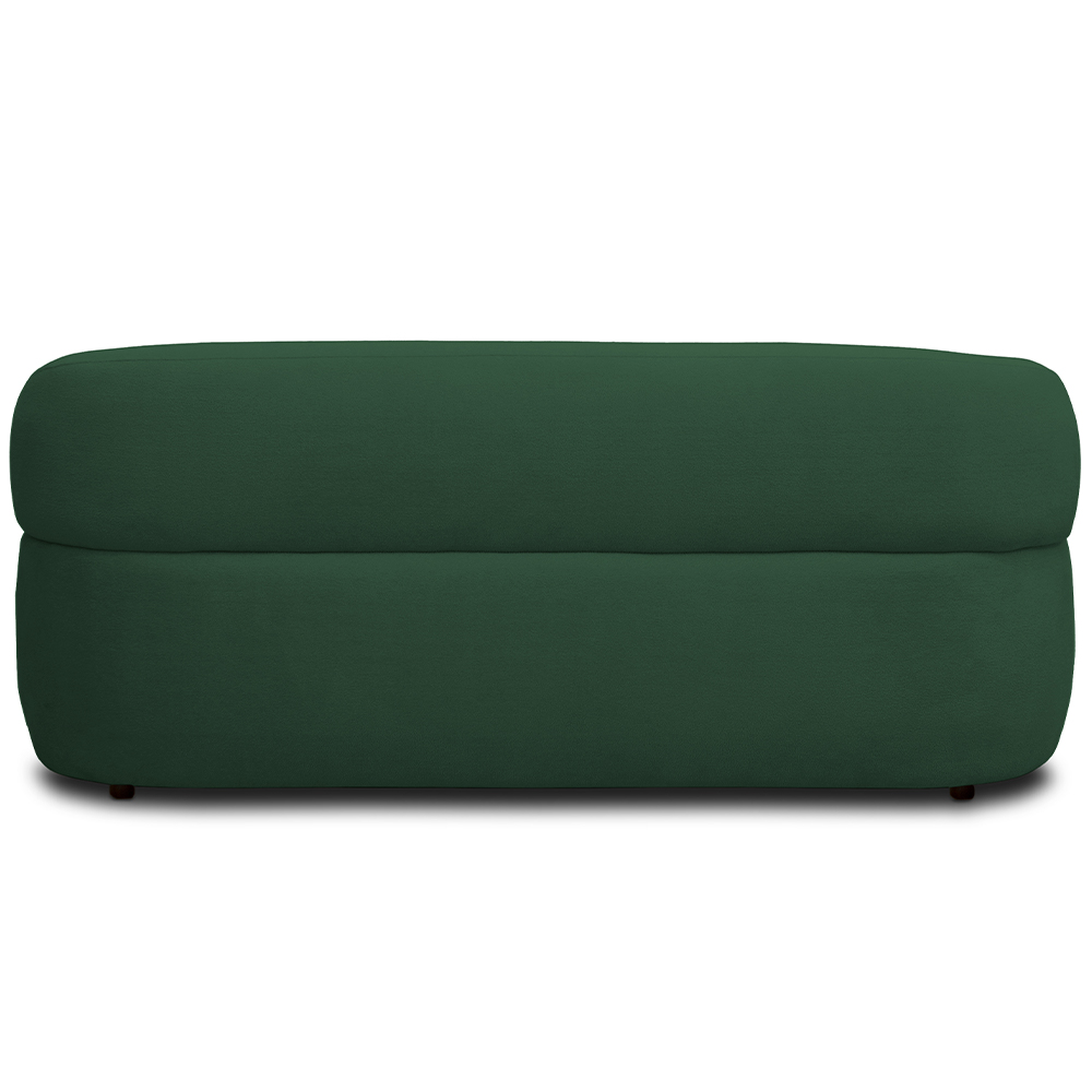 Sofá 2 Lugares Orgânico Sala de Estar Living 140cm Carmen F04 Veludo Verde - Lyam Decor