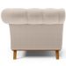 Sofá 2 Lugares Para Sala de Estar Império 150 cm D02 Bouclê Creme C-54 - Lyam Decor
