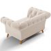 Sofá 2 Lugares Para Sala de Estar Império 150 cm D02 Bouclê Creme C-54 - Lyam Decor