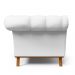 Sofá 2 Lugares Para Sala de Estar Império 150 cm D02 Corano Branco C-12 - Lyam Decor