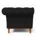 Sofá 2 Lugares Para Sala de Estar Império 150 cm D02 Corano Preto C-05 - Lyam Decor
