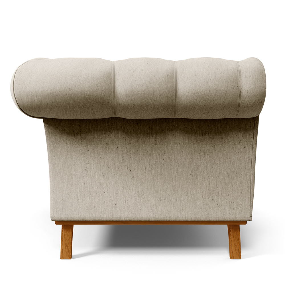 Sofá 2 Lugares Para Sala de Estar Império 150 cm D02 Linho Bege C-107 - Lyam Decor