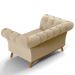 Sofá 2 Lugares Para Sala de Estar Império 150 cm D02 Linho Bege C-129 - Lyam Decor