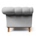Sofá 2 Lugares Para Sala de Estar Império 150 cm D02 Linho Cinza D-315 - Lyam Decor