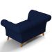 Sofá 2 Lugares Para Sala de Estar Império 150 cm D02 Veludo Azul Marinho C-287 - Lyam Decor