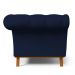 Sofá 2 Lugares Para Sala de Estar Império 150 cm D02 Veludo Azul Marinho C-287 - Lyam Decor