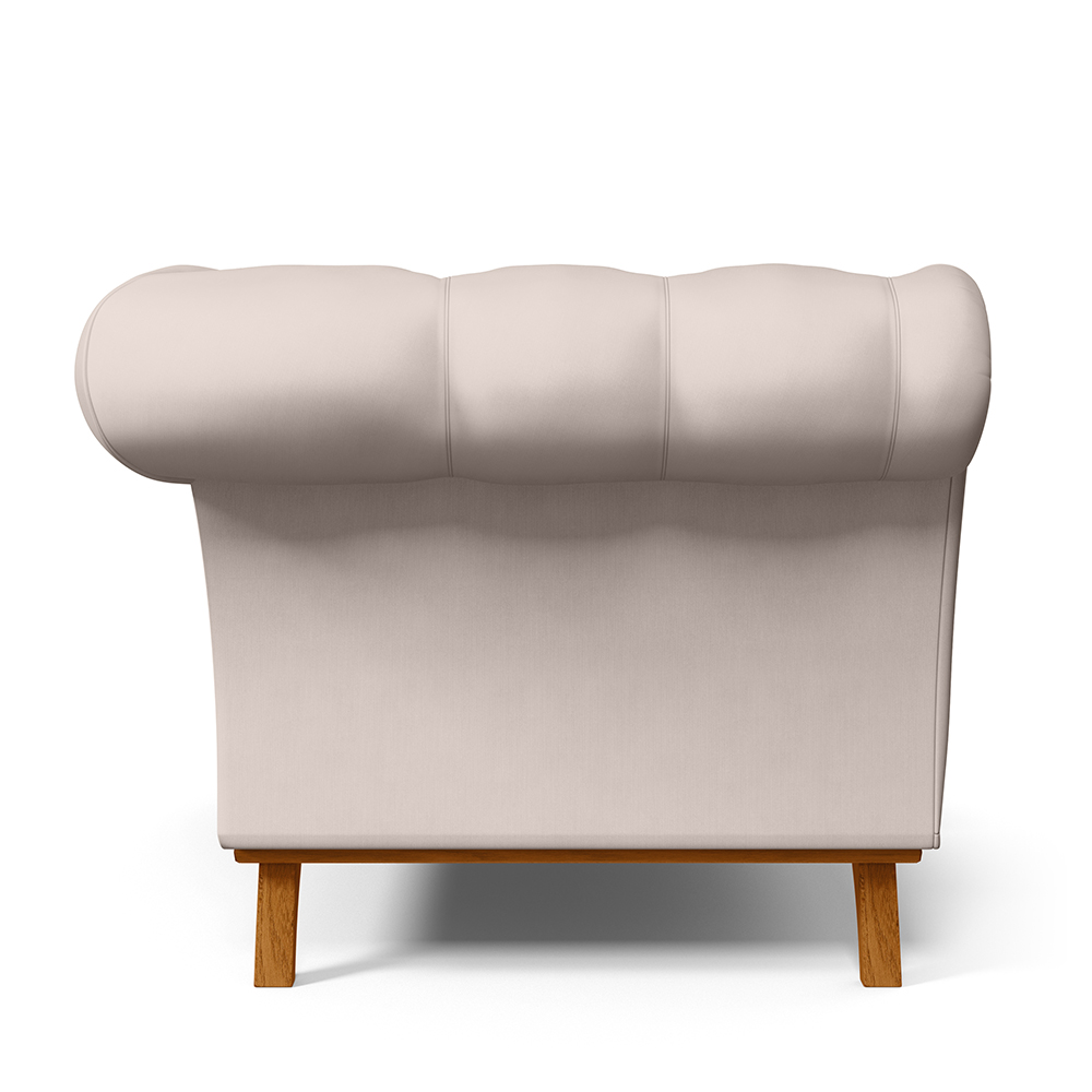 Sofá 2 Lugares Para Sala de Estar Império 150 cm D02 Veludo Bege C-309 - Lyam Decor