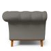 Sofá 2 Lugares Para Sala de Estar Império 150 cm D02 Veludo Cinza C-317 - Lyam Decor