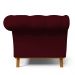 Sofá 2 Lugares Para Sala de Estar Império 150 cm D02 Veludo Marsala C-278 - Lyam Decor