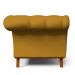 Sofá 2 Lugares Para Sala de Estar Império 150 cm D02 Veludo Mostarda B-260 - Lyam Decor